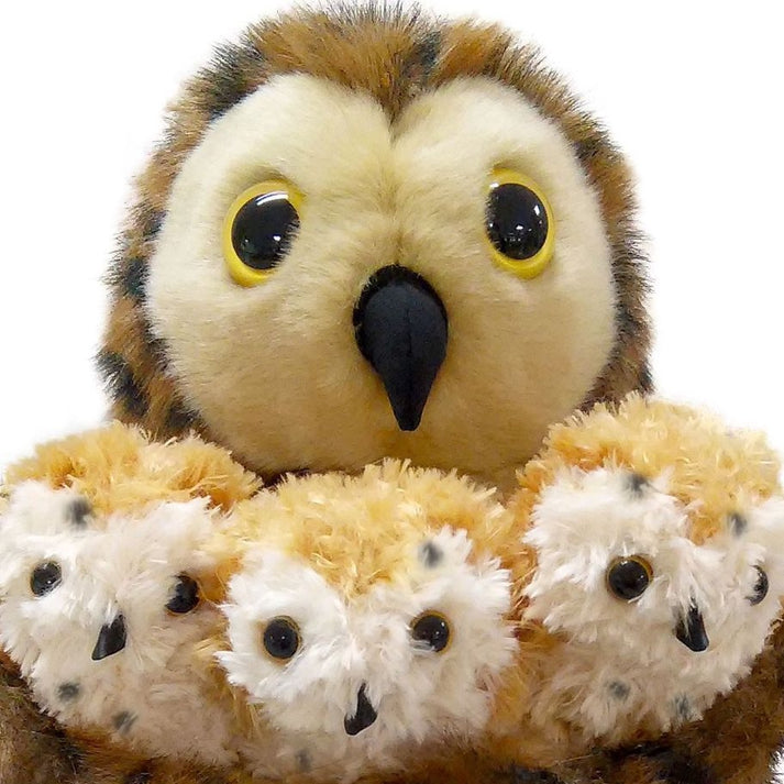 Puppet Company Handpop uil met vingerpopjes jongen | Speel je Wijs
