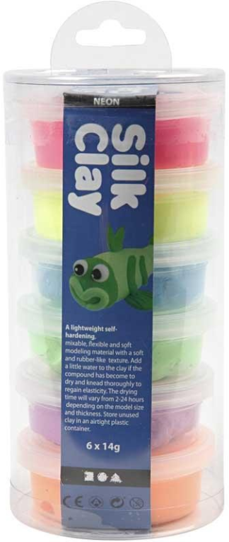 Silk Clay® Koker Neon 6x14 gr | Speel je Wijs
