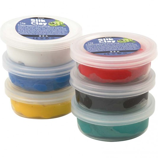 Silk Clay® Koker Primaire Kleuren 6x14 gr | Speel je Wijs