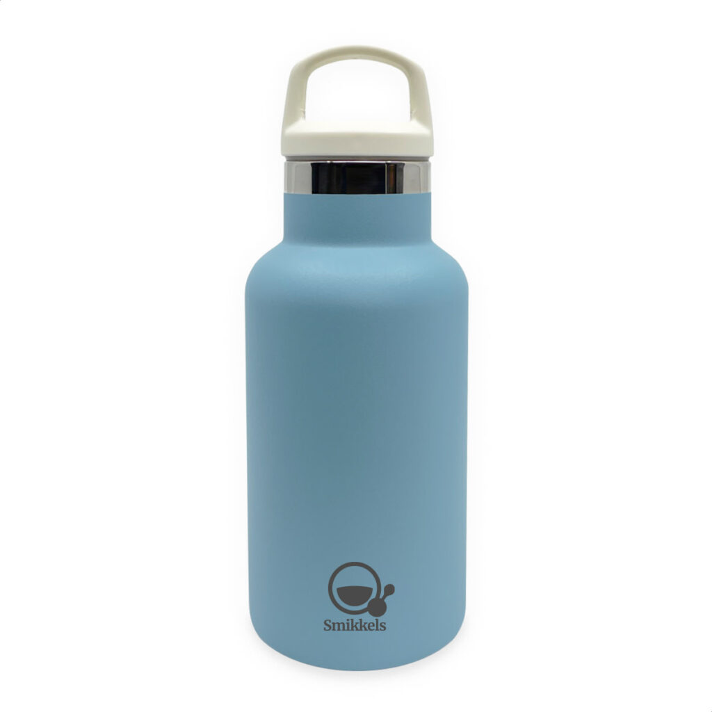 Smikkels RVS Thermos Drinkfles 350ml - Blauw | Speel je Wijs