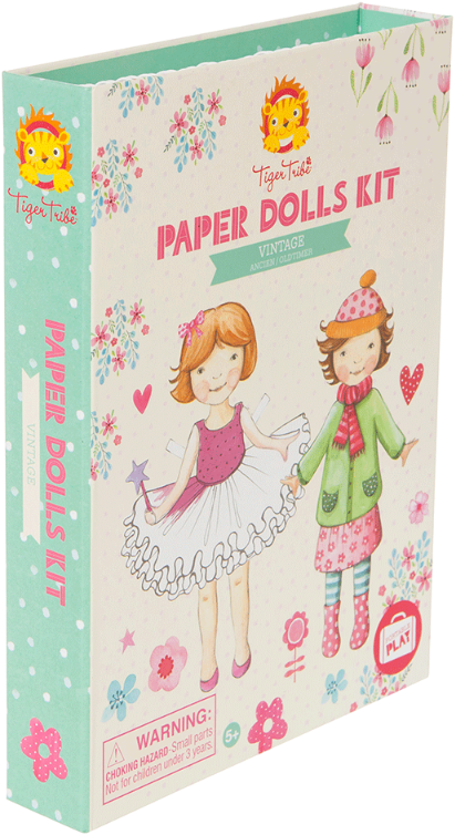 Tiger Tribe  Knutselpakket - Vintage papieren Poppen 5+