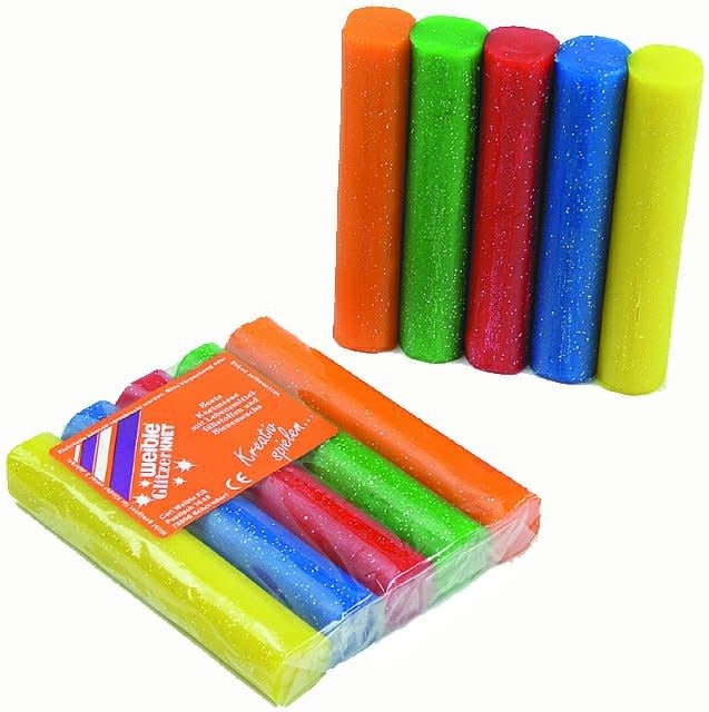 Weible Boetseer & Kneedwas Glitter 5 Rollen / 5 Kleuren