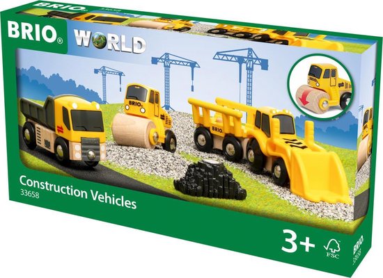 Brio - Bouwvoertuigen - 33658| Speel je Wijs