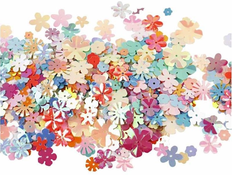 Creotime Pailletten Bloemen | Speel je Wijs