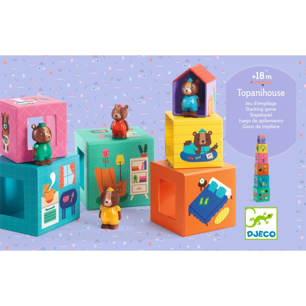 Djeco Stapelblokken - Topani House 1+ | Speel je Wijs