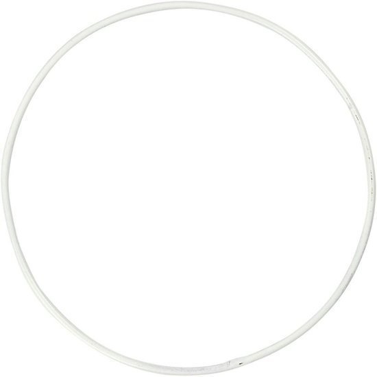 Metalen Draadring 15cm Wit