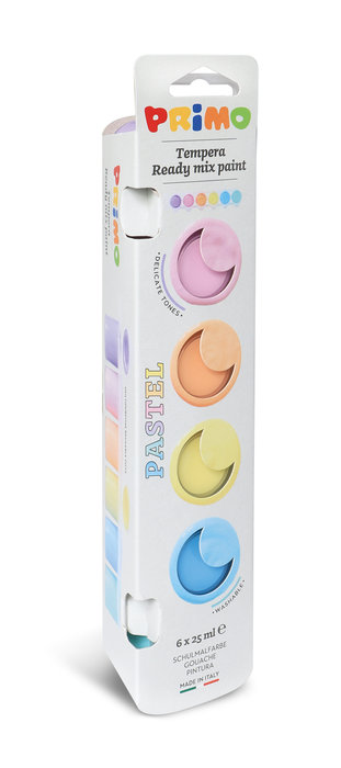 Primo Plakkaatverf Pastel - 6x25ml | Speel je Wijs