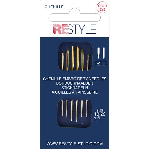 ReStyle Borduurnaalden met scherpe punt 18-22 / 6 stuks  | Speel je Wijs
