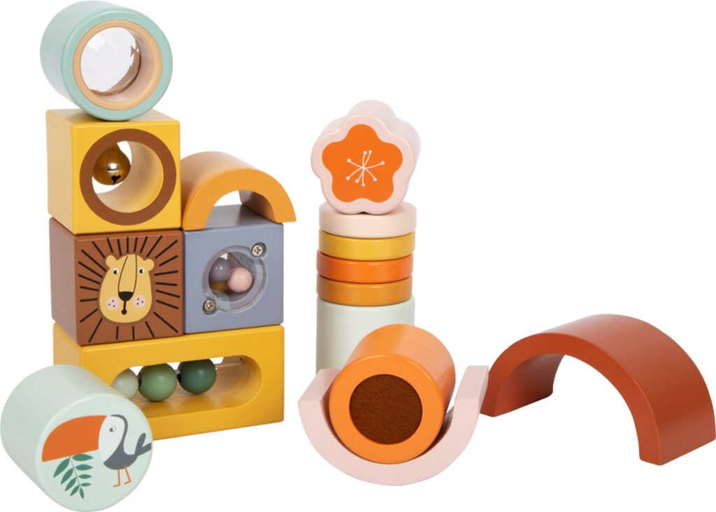 Small Foot Houten Ontdekblokken - Safari 12m+ | Speel je Wijs