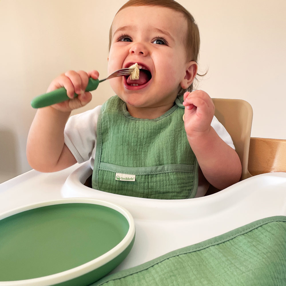 Smikkels Siliconen Kinder Dinerset - Roze| Speel je Wijs