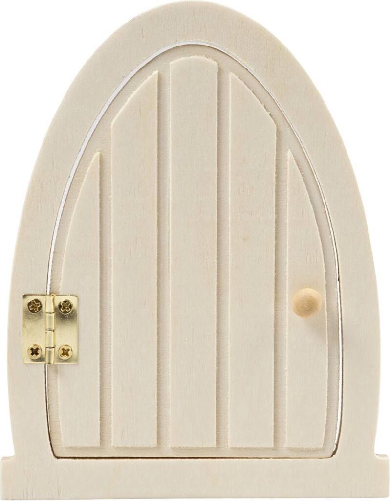 Creotime Houten Miniatuur Deur met Scharnieren | Speel je Wijs