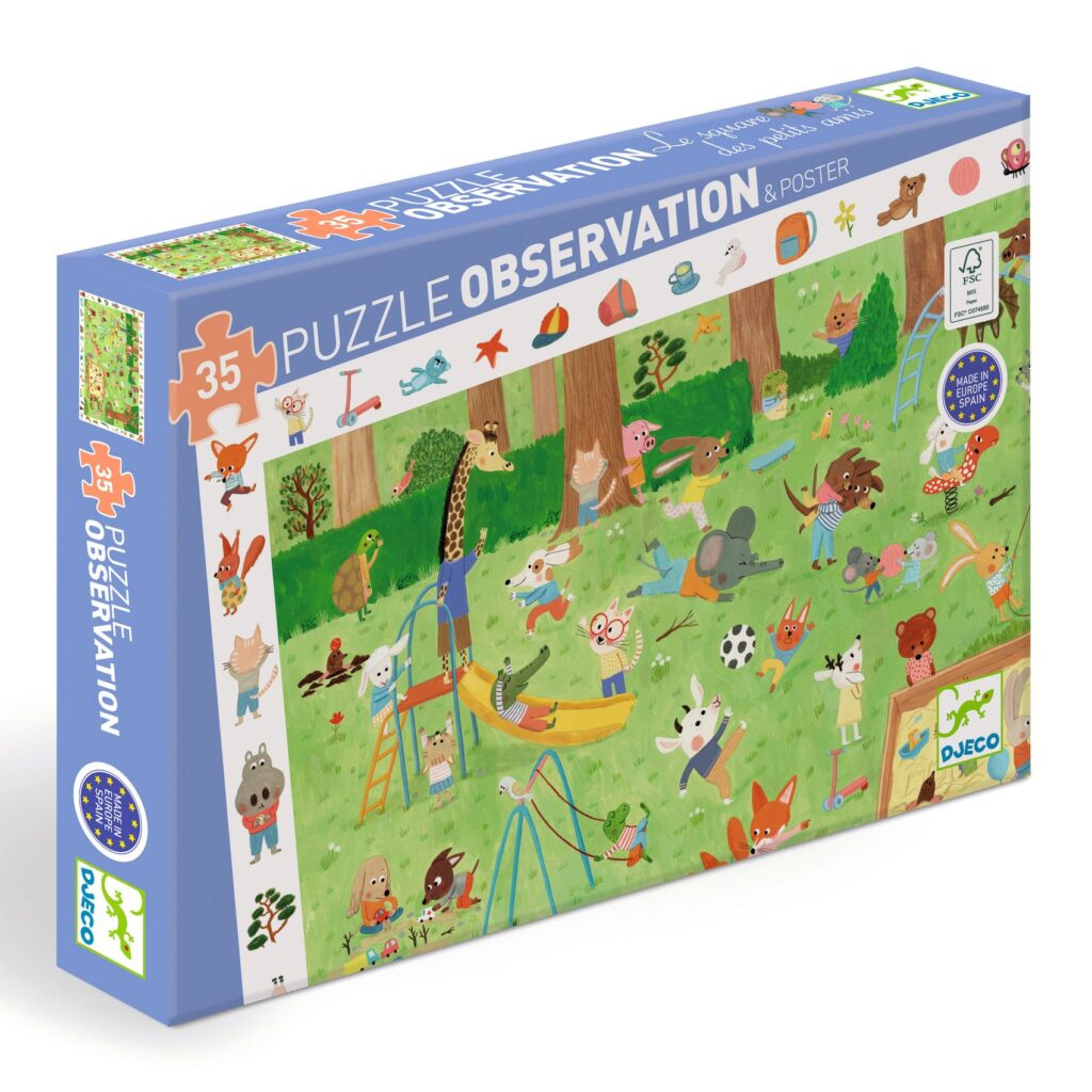 Djeco Observatiepuzzel - De Speeltuin 3+ | Speel je Wijs