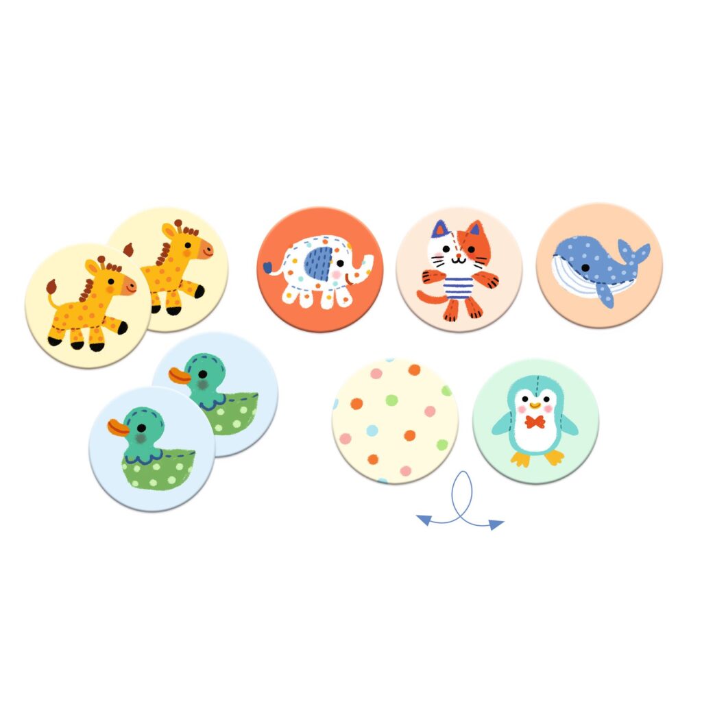Djeco Memory Knuffeldieren 2+| Speel je Wijs