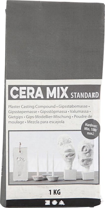 Cera-mix Gipsgietmix Standaard 1 Kg Lichtgrijs
