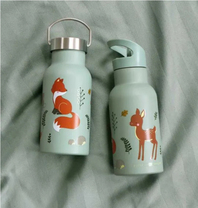 A Little Lovely Company RVS Drinkfles Forest Friends  | Speel je Wijs