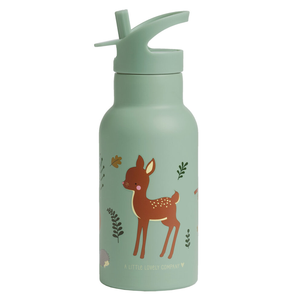 A Little Lovely Company RVS Drinkfles Forest Friends  | Speel je Wijs
