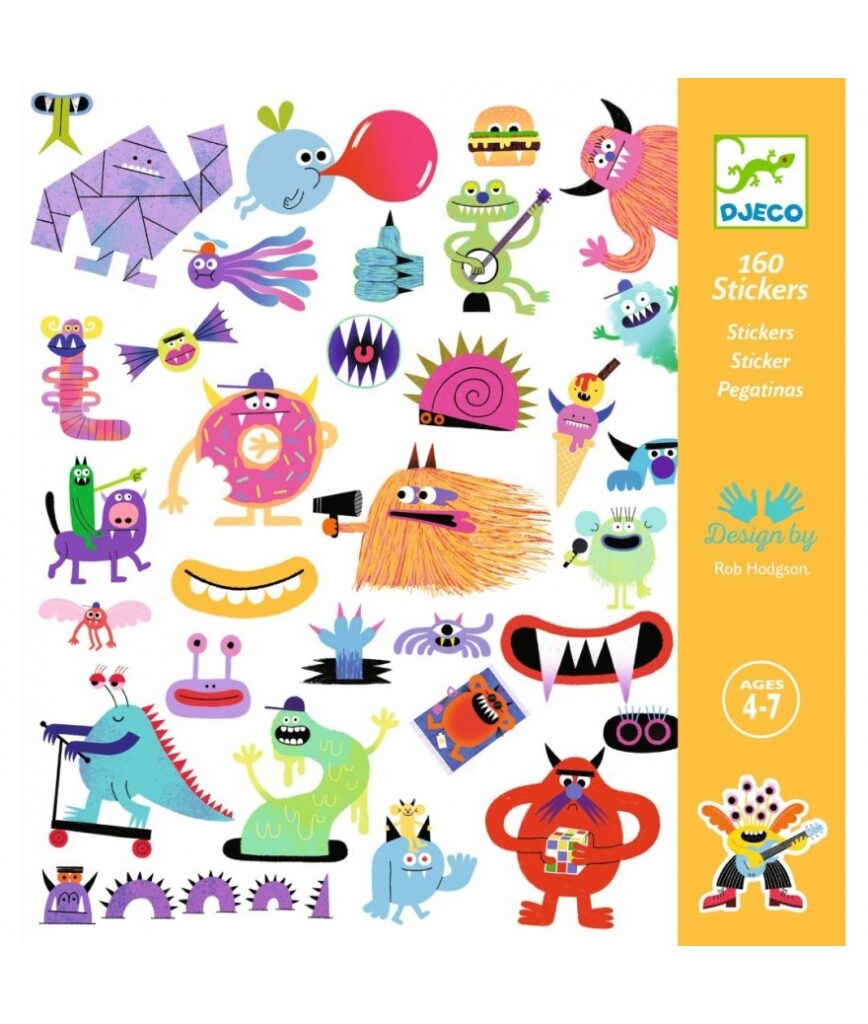 Djeco Stickers Monsters | Speel je Wijs