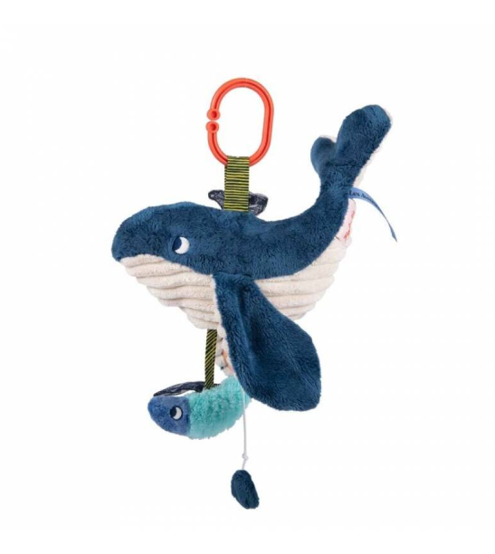 Moulin Roty "Les Aventures de Paulie" Muziekknuffel Walvis