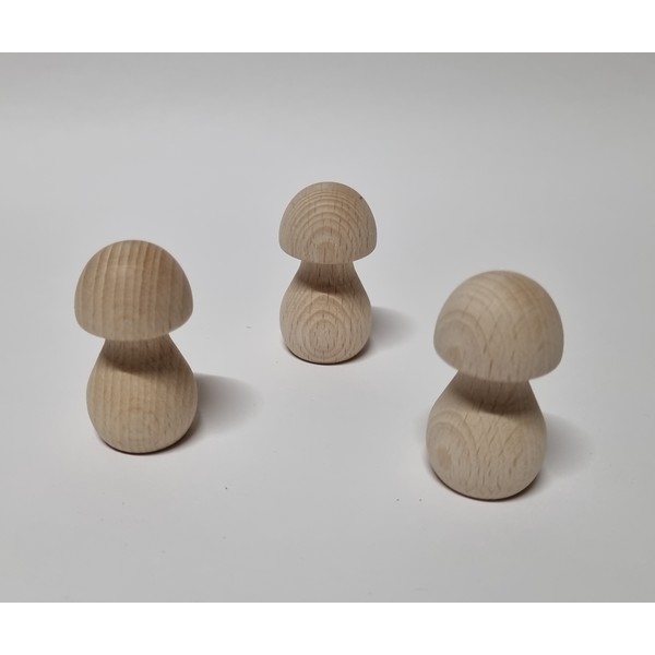 Paddenstoel Beukenhout 41 x 22 mm - 5 stuks
