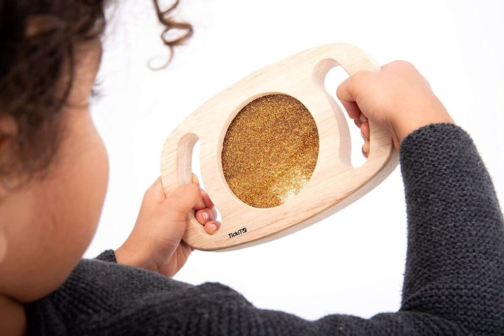 TickiT Easy Hold Glitter Venster Goud | Speel je Wijs