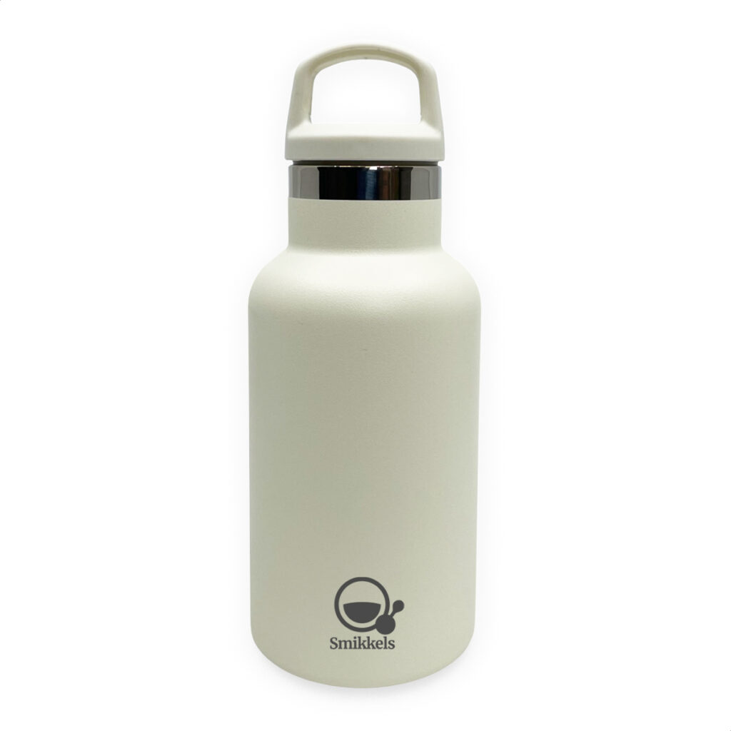 Smikkels RVS Thermos Drinkfles 350ml - Zacht Wit | Speel je Wijs