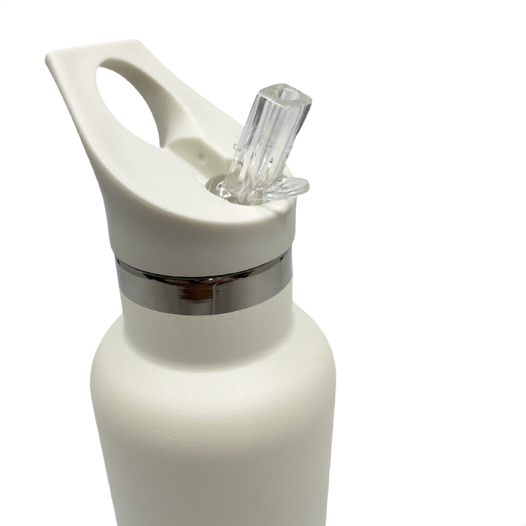 Smikkels RVS Thermos Drinkfles 350ml - Zacht Wit | Speel je Wijs