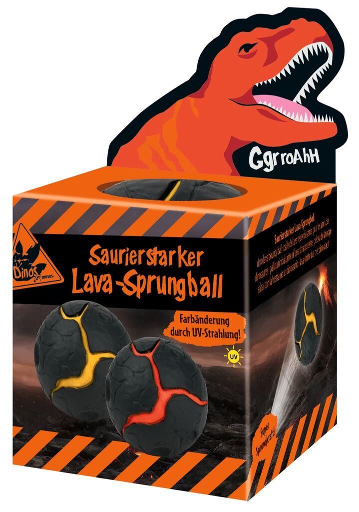 Dino verkleurende stuiterbal lava