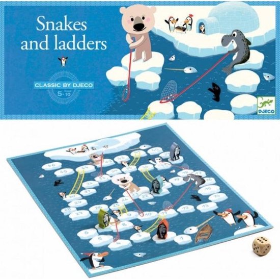 Djeco gezelschapsspel Slangen en Ladders 5+| Speel je Wijs