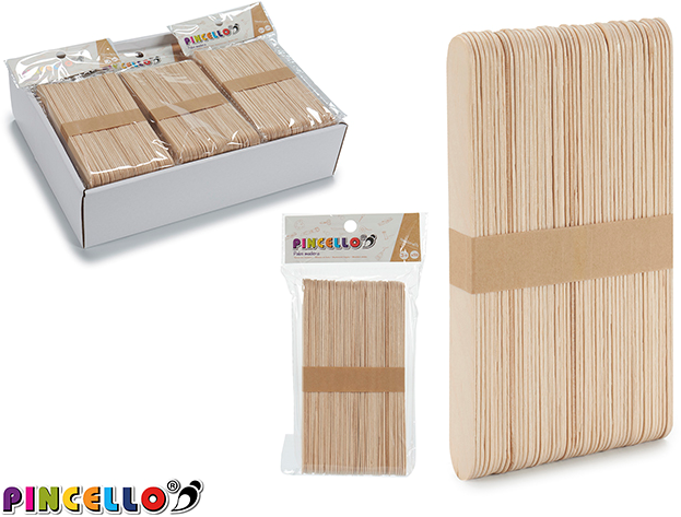 Pincello IJsstokjes 15x1,6 cm 50 stuk | Speel je Wijs