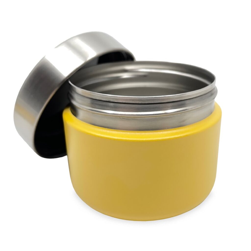 Smikkels RVS Fruitbakje 420ml Geel | Speel je Wijs