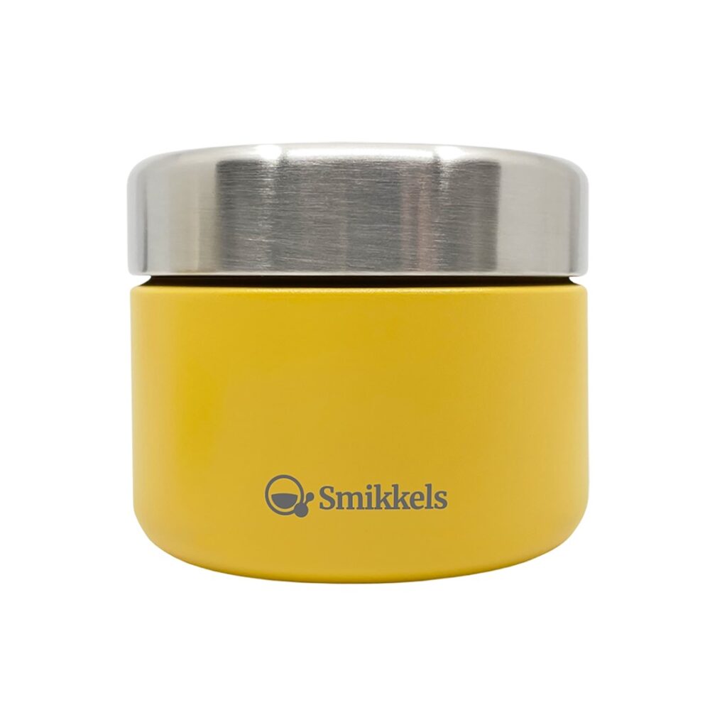 Smikkels RVS Fruitbakje 420ml Geel | Speel je Wijs