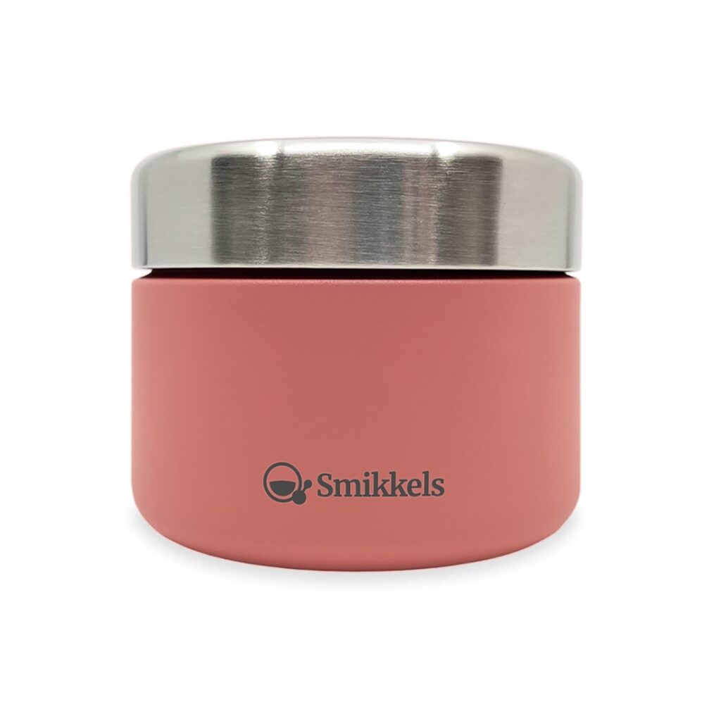 Smikkels RVS Fruitbakje 420ml - Roze | Speel je Wijs