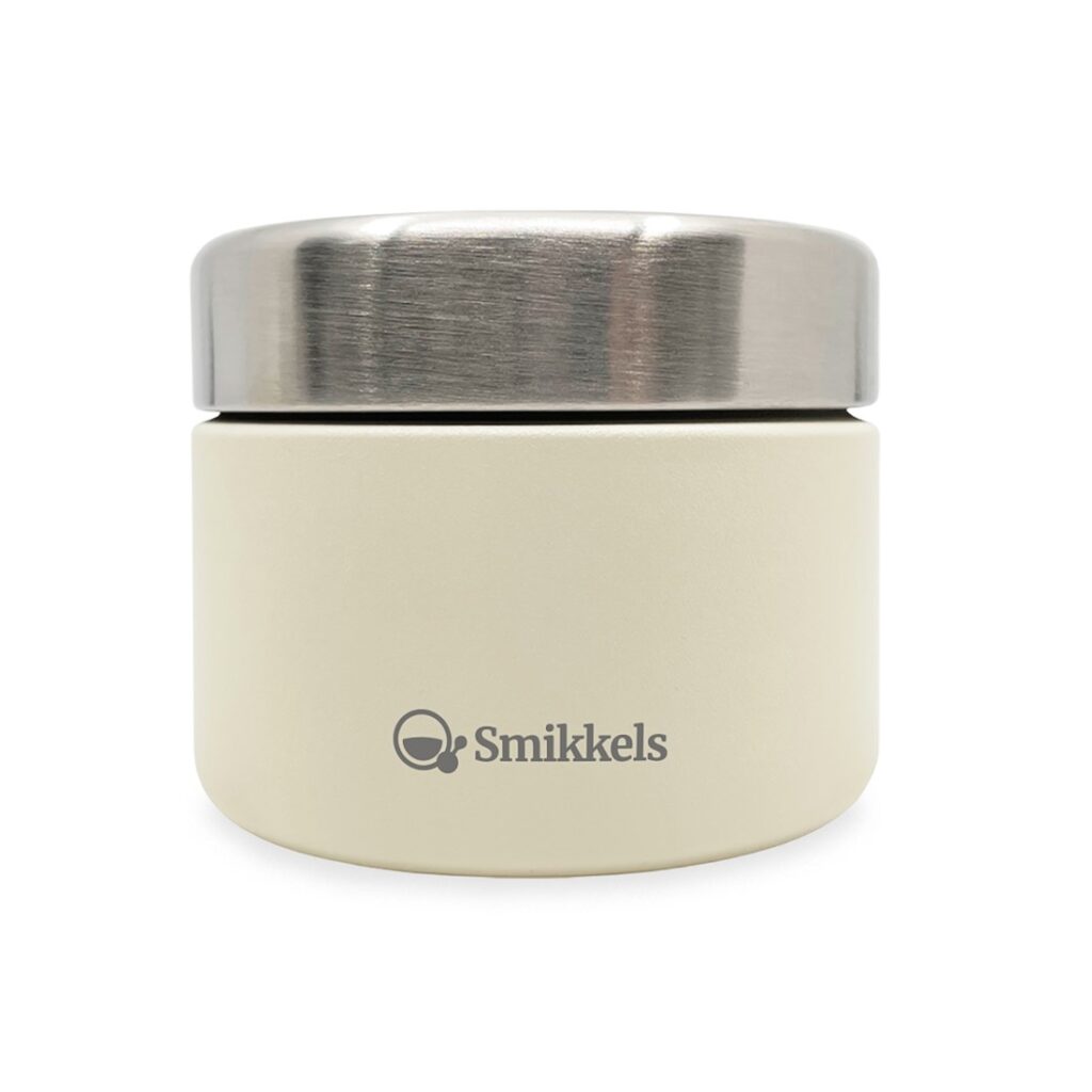 Smikkels RVS Fruitbakje 420ml - Zacht Wit | Speel je Wijs
