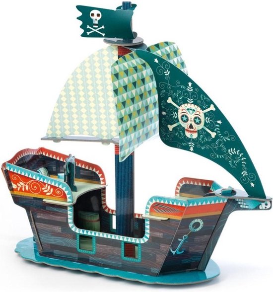 Djeco Pop to Play | Piratenboot 3D | 3+