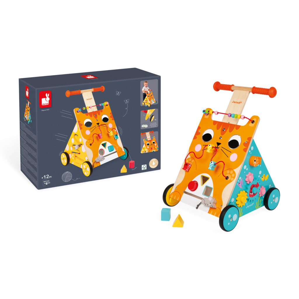 Janod - Loopwagen Kat 1+| Speel je Wijs