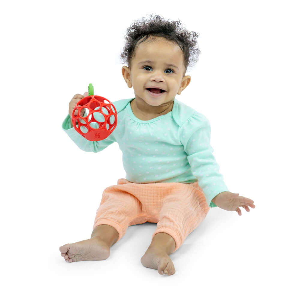Oball | Babybal met Bijtring Appel | 6mnd+