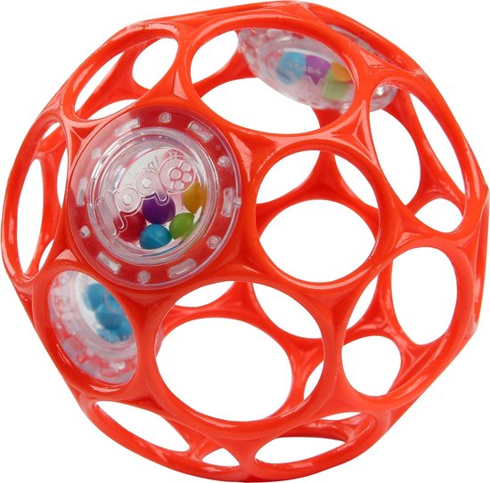Oball |Rattle Easy Rammelaar Rood | 0+ | Speel je Wijs