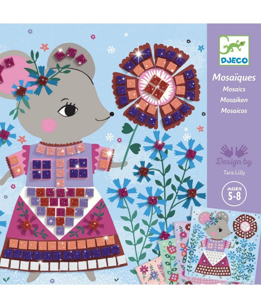 Djeco Collage | Mozaïk Lovely Pets 6+| Speel je wijs