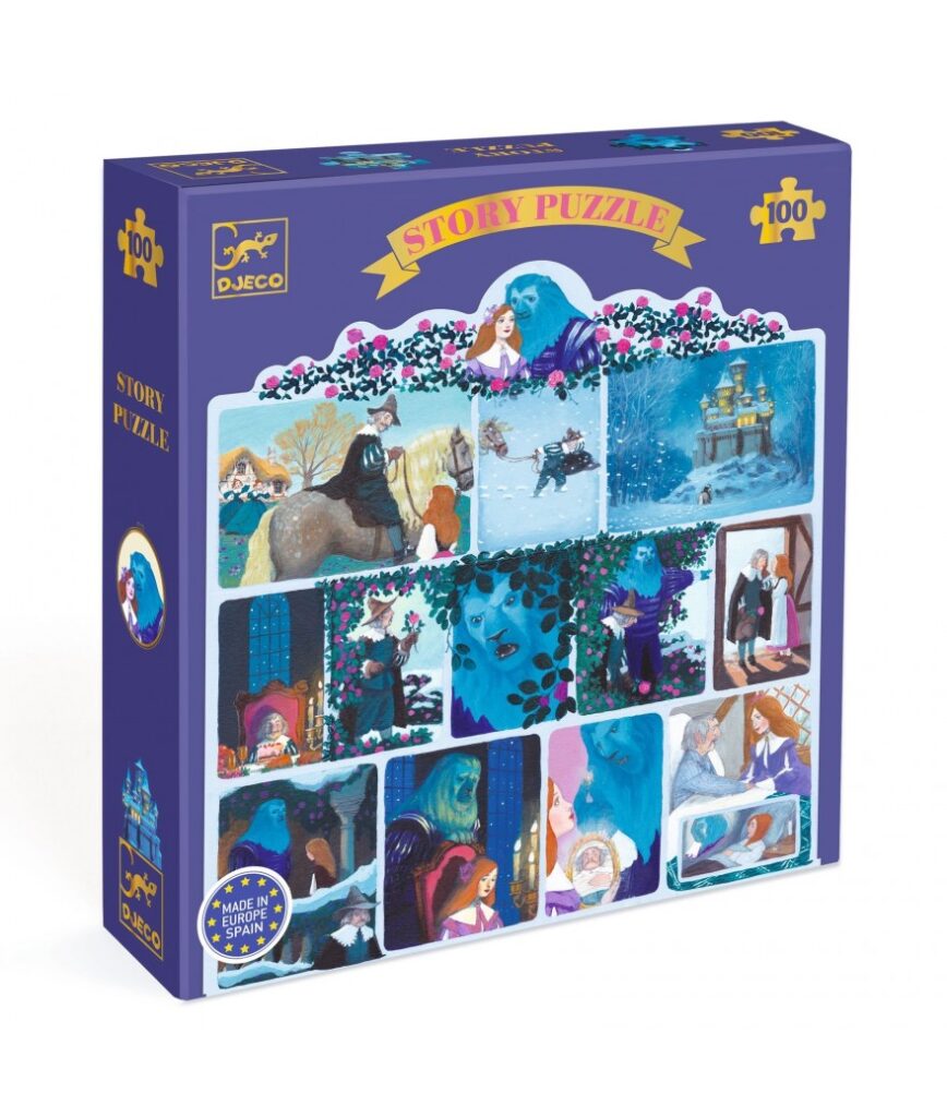 Djeco Story Puzzel | Beauty and the Beast | 100 stukjes | Speel je Wijs