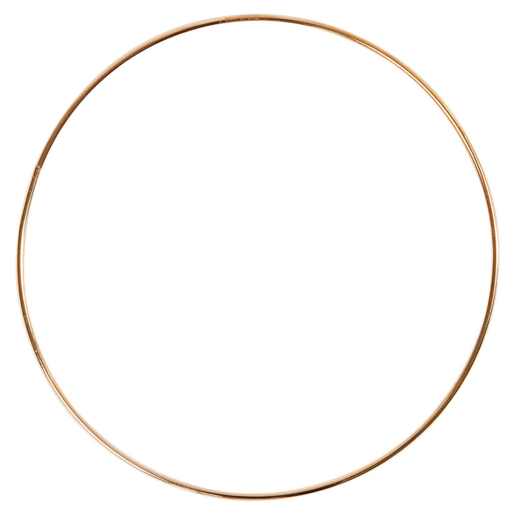 Metalen Draadring 20cm Goud | Speel je Wijs