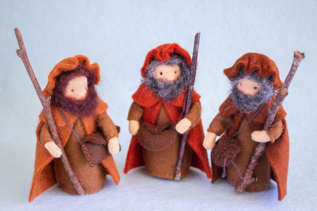 Atelier Pippilotta Kerststal 2 - Drie Herders | Speel je Wijs