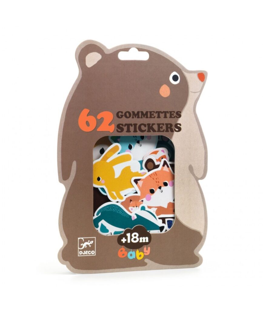 Djeco Stickers | Bosdieren 18mnd+| Speel je wijs