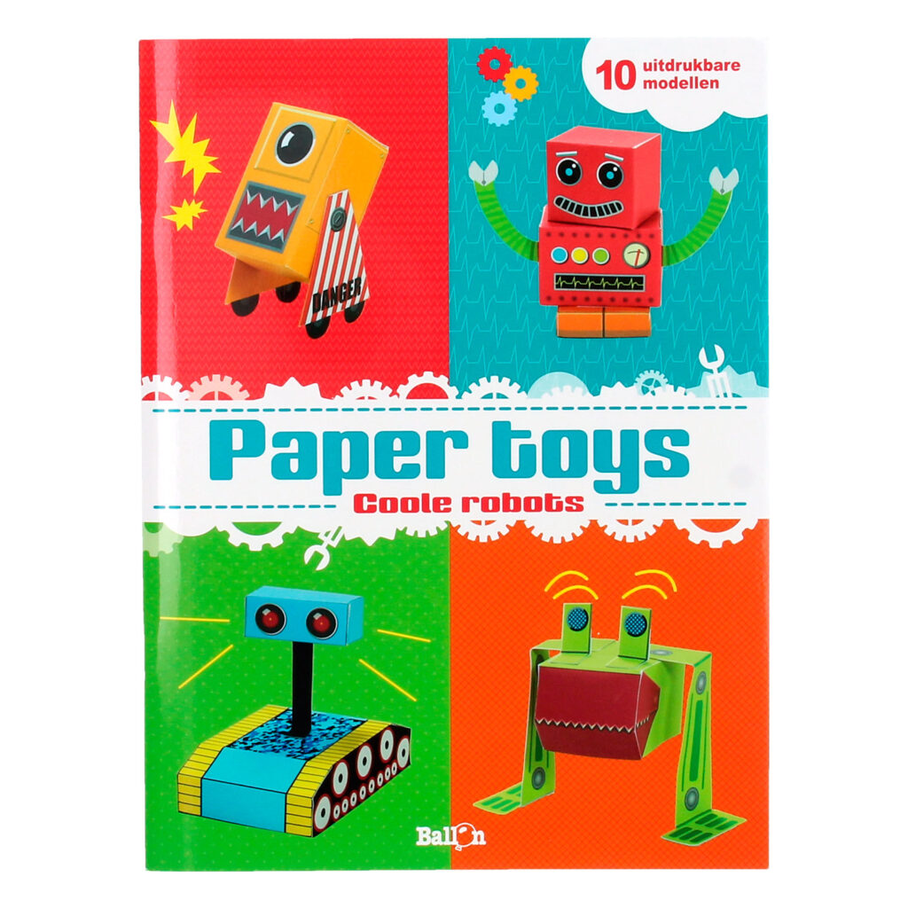 Paper Toys Knutelsboek - Coole robots | Speel je Wijs