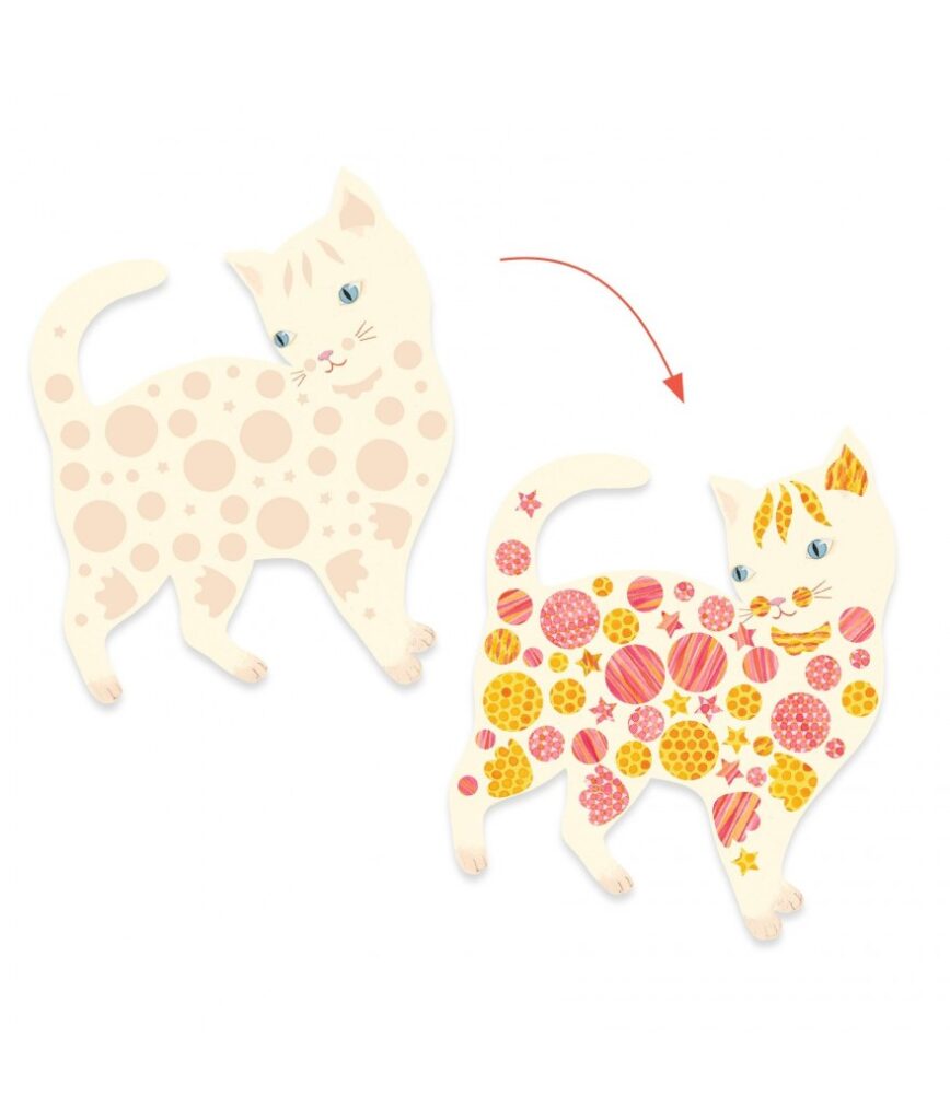 Djeco Collage | Elodie's Cute Cats 3-6jr | Speel je Wijs