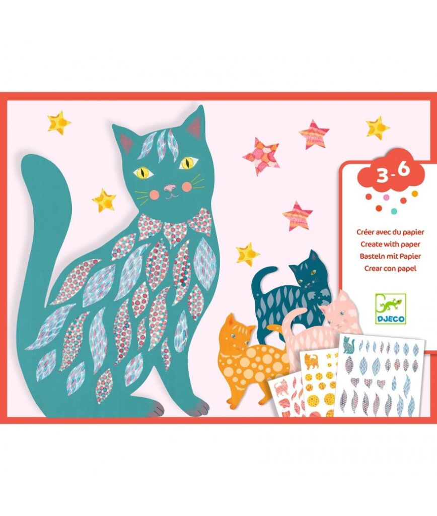 Djeco Collage | Elodie's Cute Cats 3-6jr | Speel je Wijs