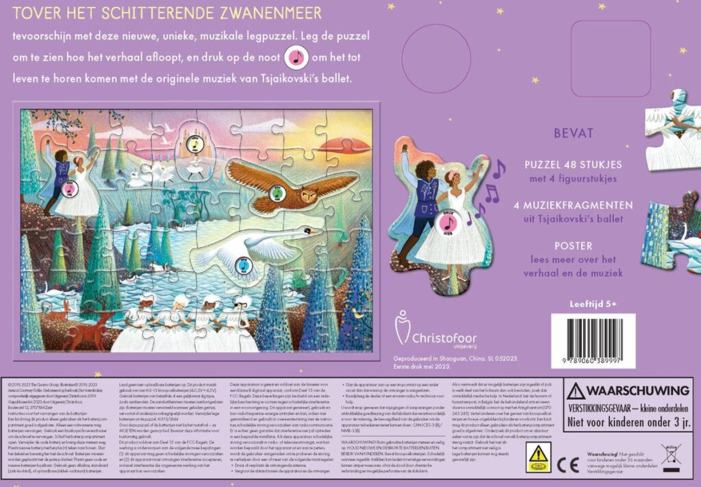 Geluidenboek | Muziekpuzzel Het Zwanenmeer 3+ | Speel je Wijs
