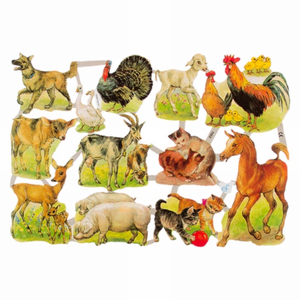 Poëzieplaatjes Boerderij Dieren - 1 Vel | Speel je Wijs