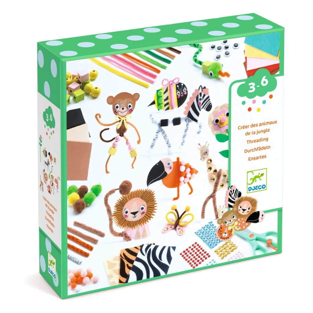 Djeco Knutseldoos Jungle Dieren 3-6 jaar | Speel je Wijs