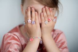 Great Pretenders Ringen - Shimmer Flower 5 stuks | Speel je Wijs