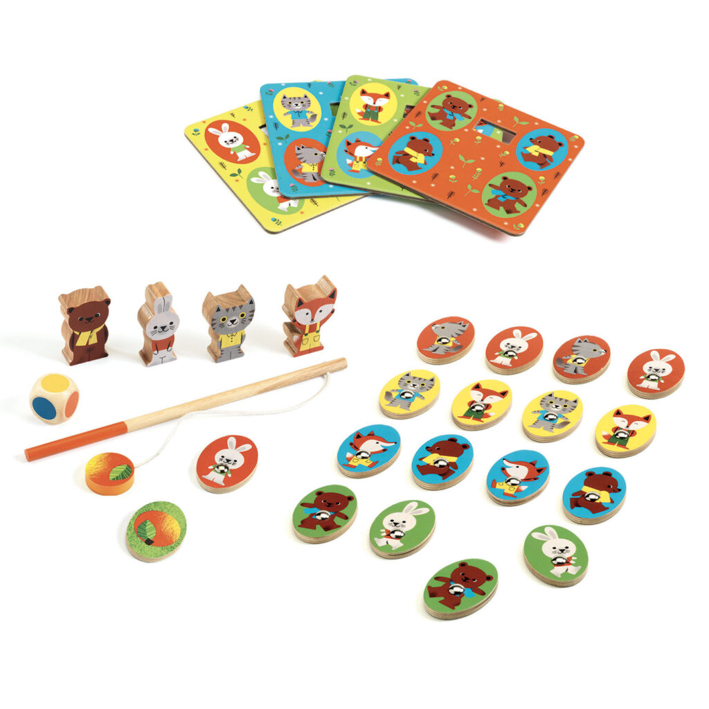 Djeco vier spellen - Ludowood 2+ | Speel je Wijs